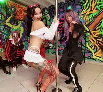 halloween party fucking the blonde and the petite 1733441311